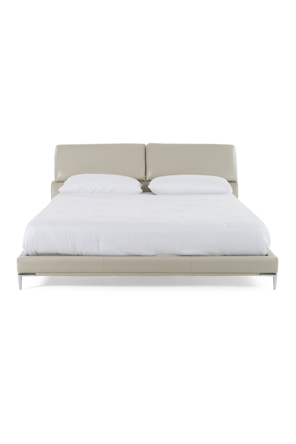 Gray Leather Queen Bed | OROA Modern Pearson | Oroa.com