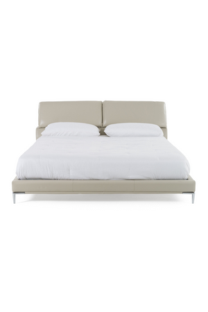 Gray Leather Queen Bed | OROA Modern Pearson | Oroa.com