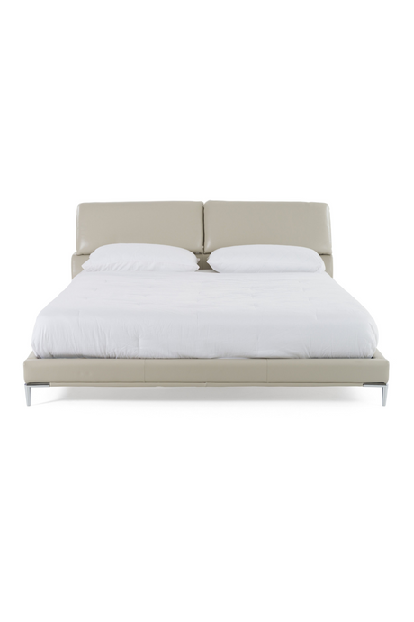 Gray Leather Queen Bed | OROA Modern Pearson | Oroa.com