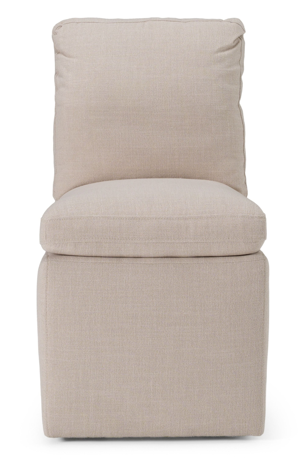 Beige Wheeled Dining Chair | OROA Modern Adrian | Oroa.com