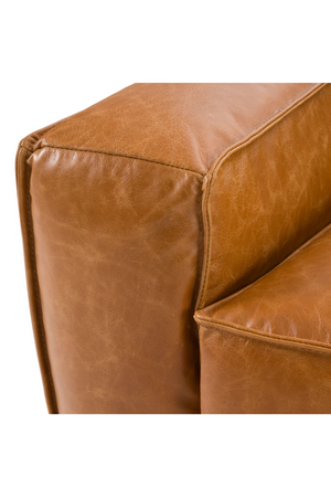 Brown Leather 3-Piece Sofa | OROA Modern Cambria | Oroa.com
