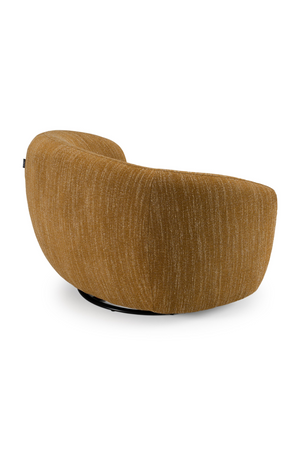 Yellow Curved Swivel Chair | OROA Modern Norris | Oroa.com