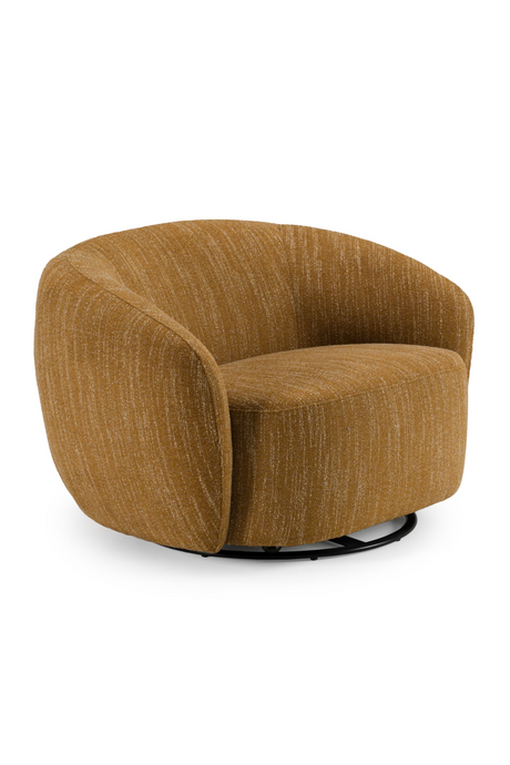 Yellow Curved Swivel Chair | OROA Modern Norris | Oroa.com