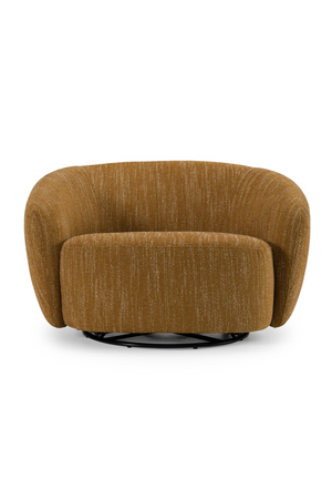 Yellow Curved Swivel Chair | OROA Modern Norris | Oroa.com