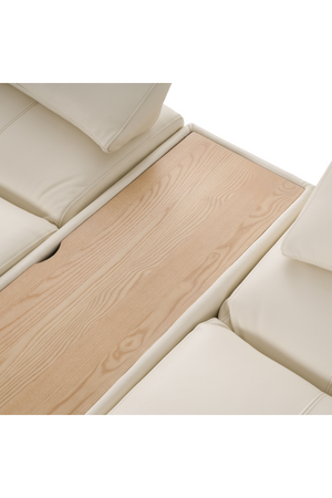 White Leather 7-Piece Modular Sofa | OROA Modern Garfield | Oroa.com