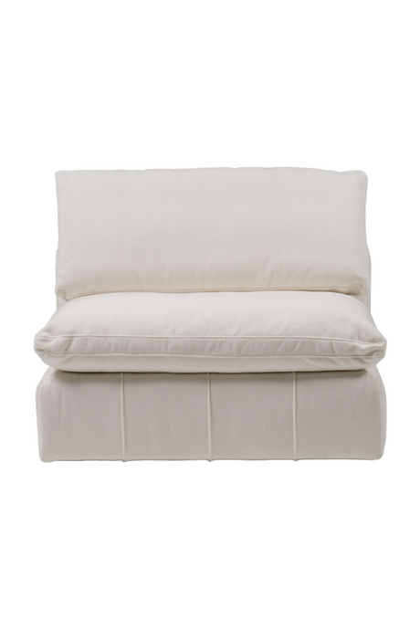 White Armless Modular Sofa | OROA Modern Vicki | Oroa.com