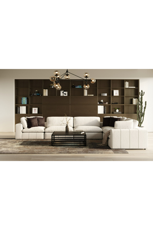 White Armless Modular Sofa | OROA Modern Vicki | Oroa.com