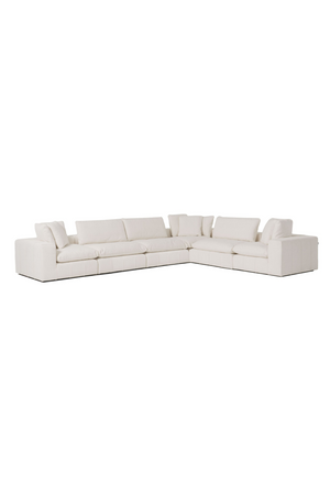 White Armless Modular Sofa | OROA Modern Vicki | Oroa.com