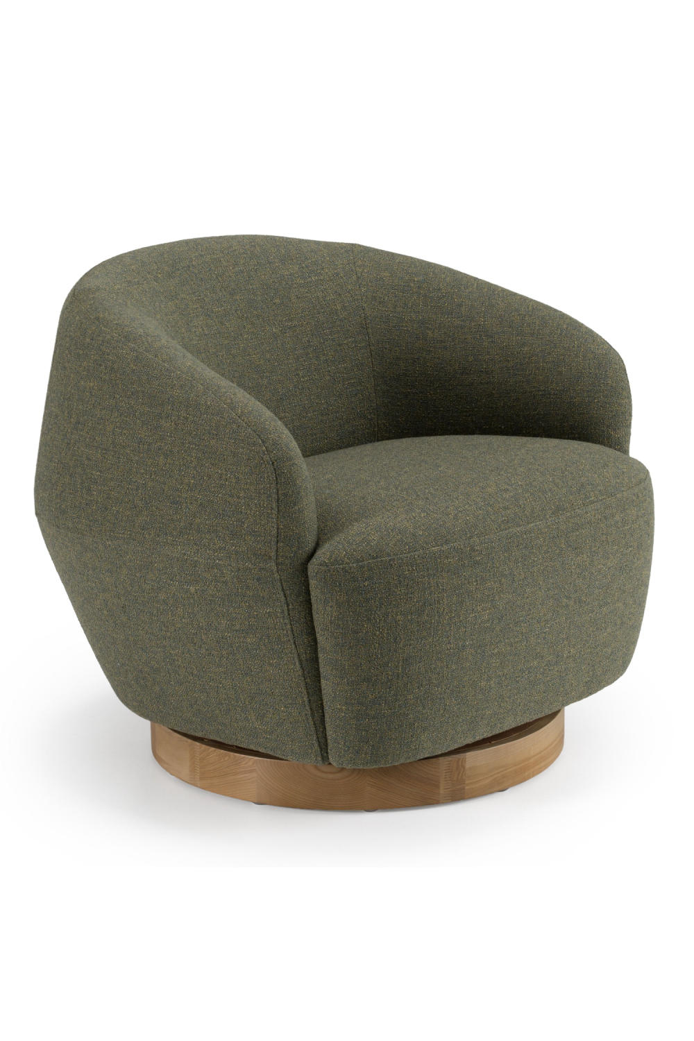 Hemp Fabric Swivel Accent Chair | OROA Modern Agatha | Oroa.com