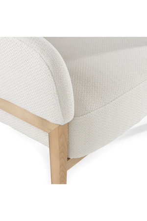 White Curved Accent Chair | OROA Modern Giselle | Oroa.com