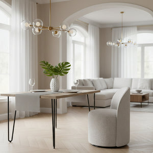 Upholstered Swivel Dining Chair | OROA Modern Correa