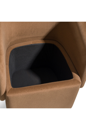 Curved Wheeled Dining Chair | OROA Modern Tassell | Oroa.com