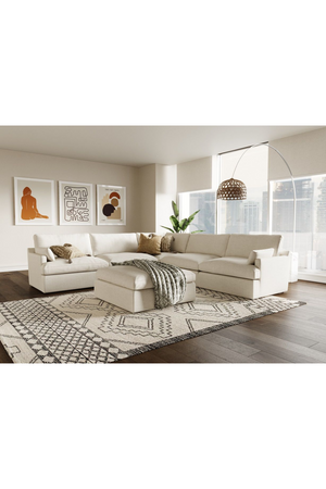Beige Linen Sectional Sofa | OROA Modern Danica | Oroa.com