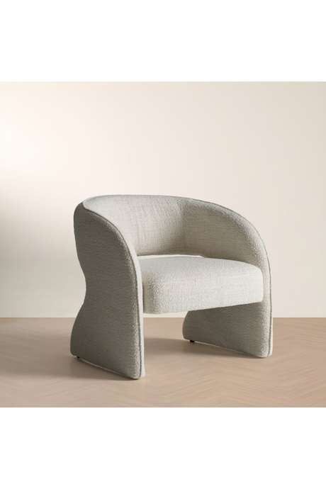 Cream Cut-out Accent Chair | OROA Modern Luby | Oroa.com