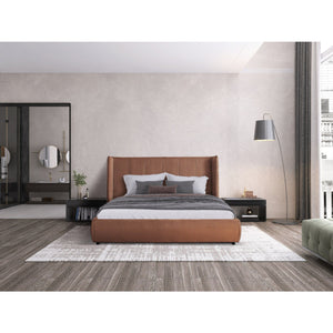   Orange Velvet Bed | Oroa.com
