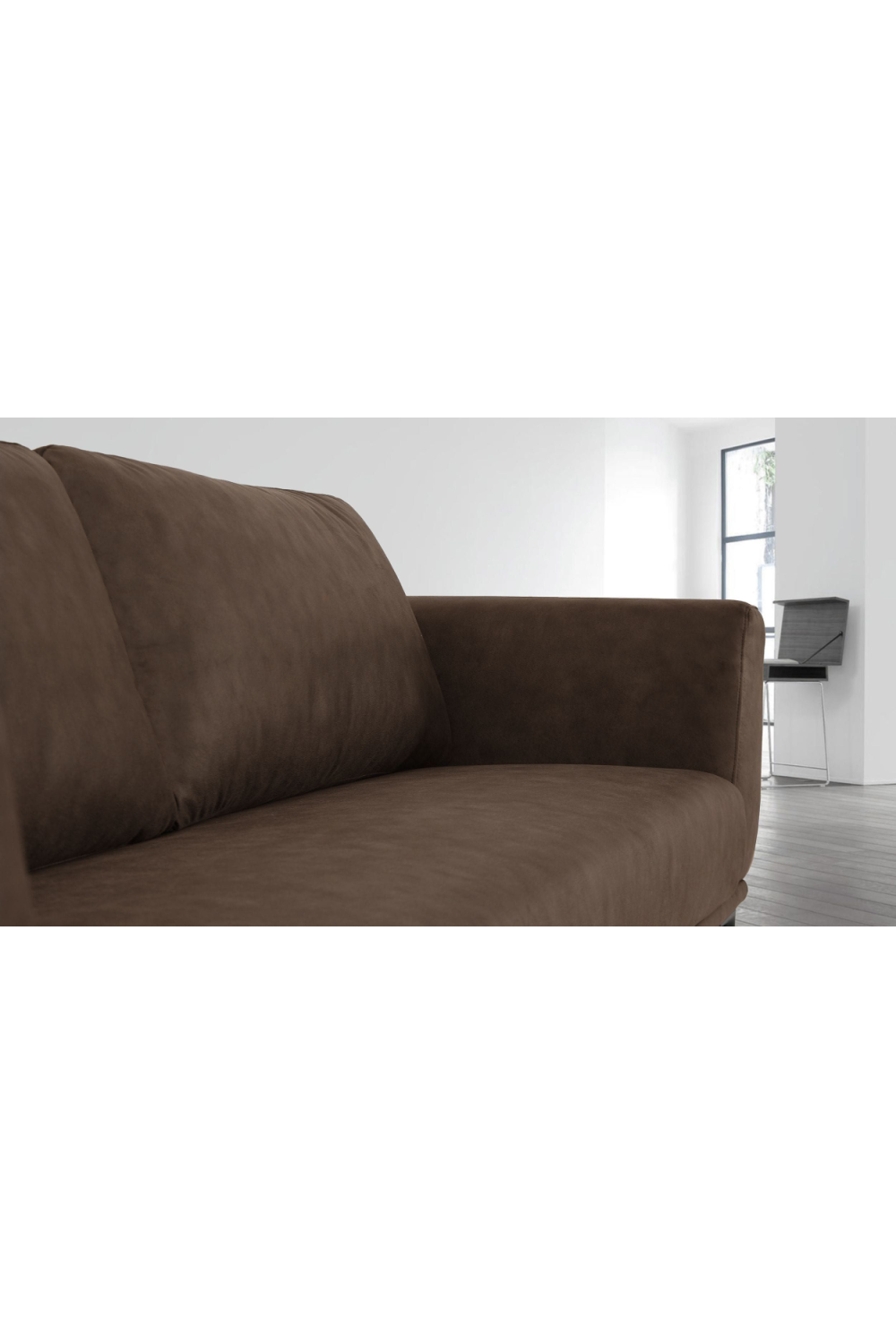 Brown Fabric Sofa | OROA Modern Jada | Oroa.com