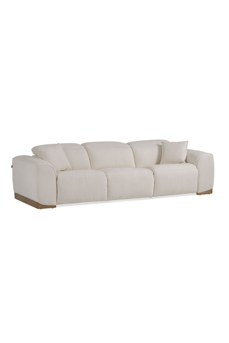 White Fabric Recliner Sofa | OROA Modern Hagerty | Oroa.com