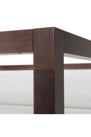 Brown Oak Canopy Bed | OROA Modern Manhattan | Oroa.com