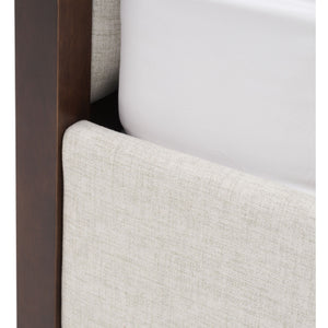   Brown Oak Canopy Bed | Oroa.com