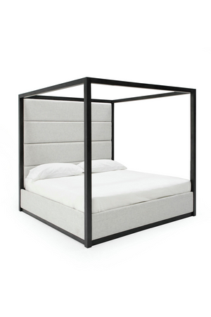 Gray Canopy Queen Bed | OROA Modern Manhattan | Oroa.com
