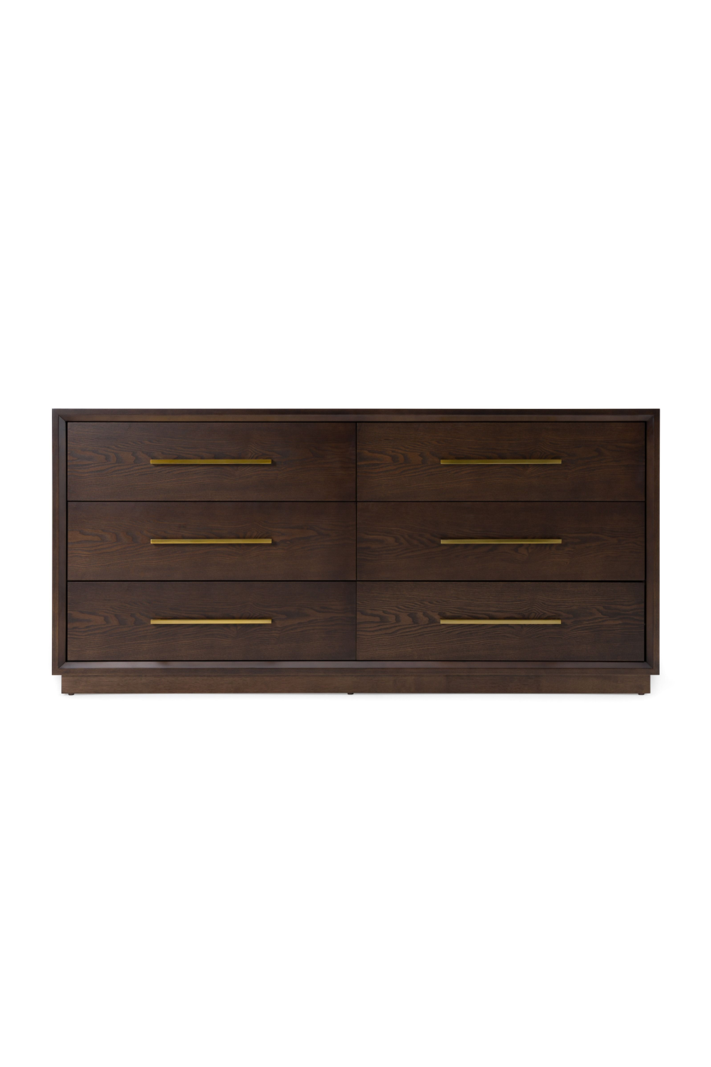 Brown Oak 6-Drawer Dresser | OROA Modern Manhattan | Oroa.com