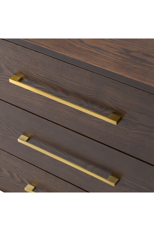 Brown Oak 6-Drawer Dresser | OROA Modern Manhattan | Oroa.com