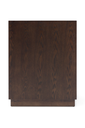 Brown Oak 3-Drawer Nightstand | OROA Modern Manhattan | Oroa.com