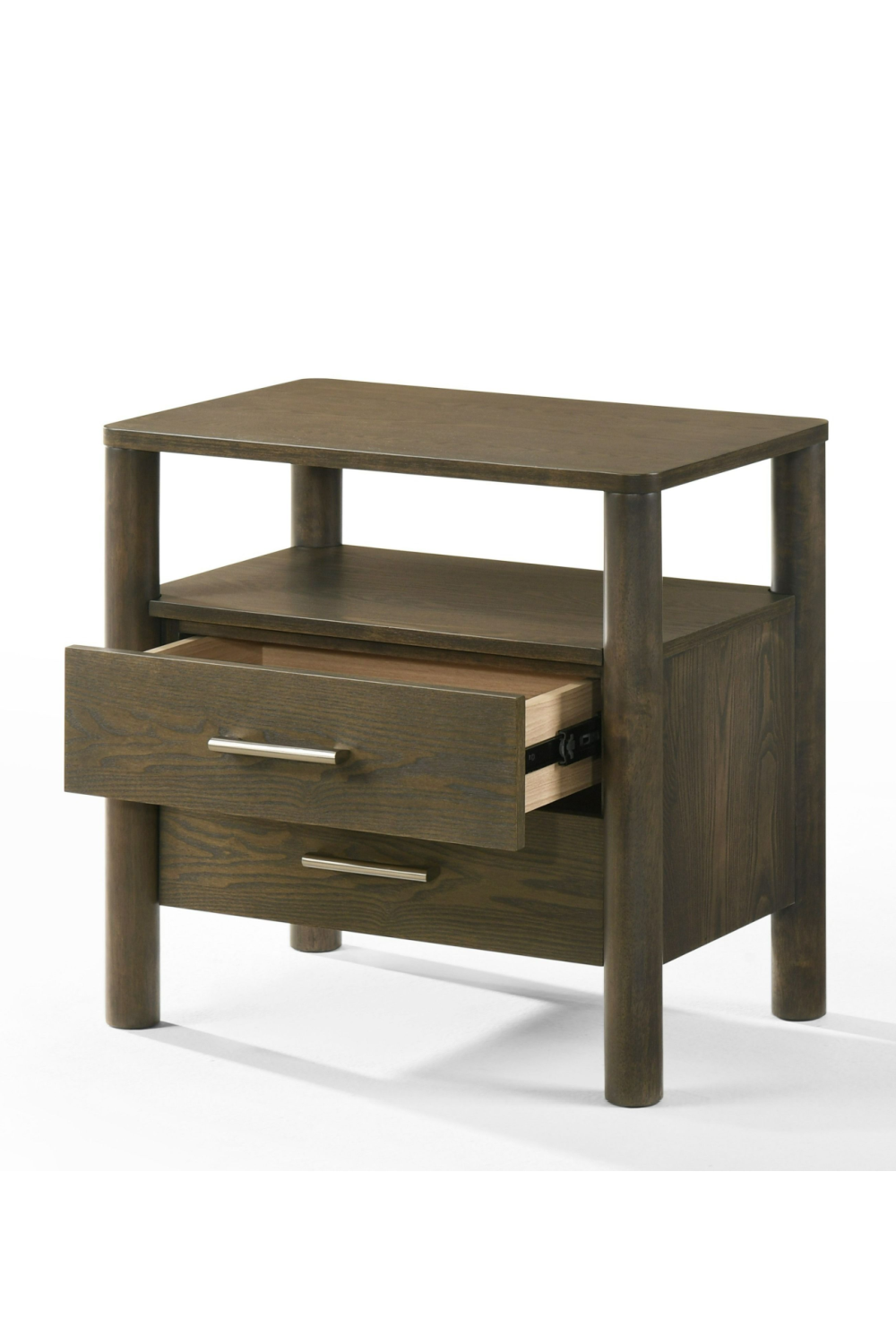 Solid Wood 2-Drawer Nightstand | OROA Modern Carolina | Oroa.com