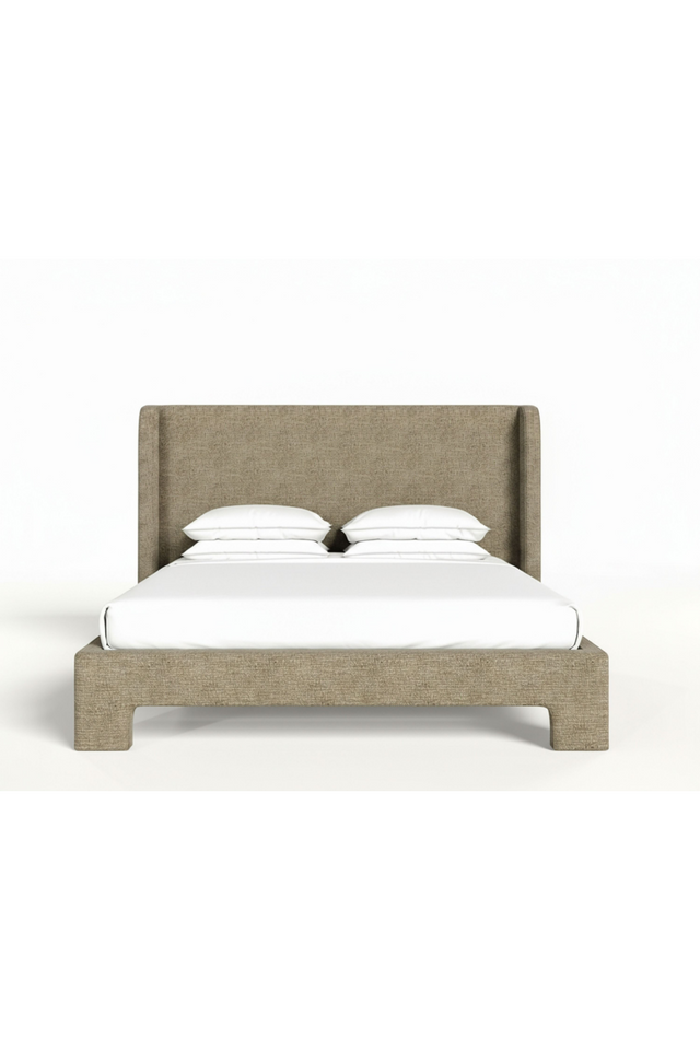 Beige Fabric Bed | OROA Modern Emilio | Oroa.com