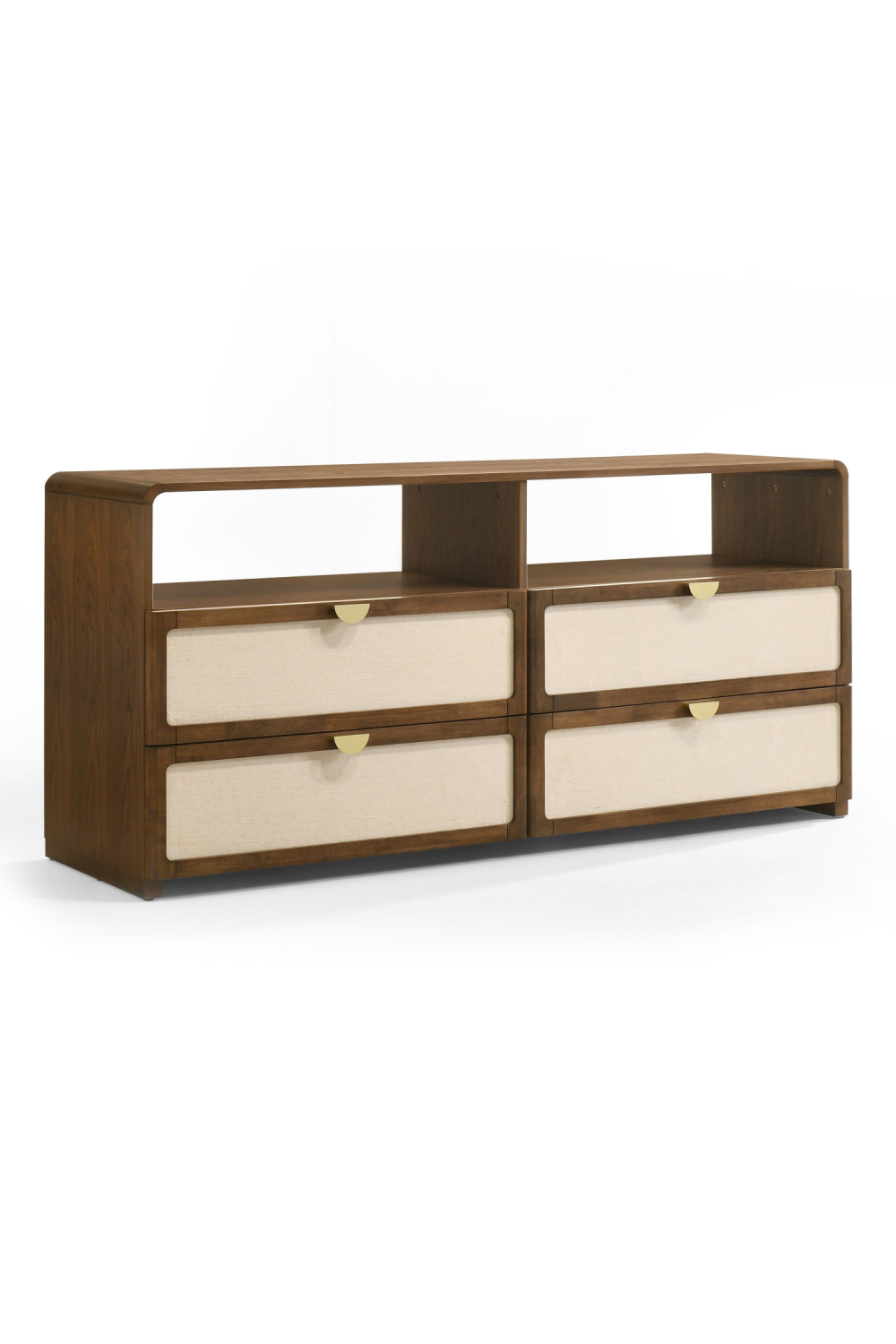 Natural Burlap 4-Drawer Dresser | OROA Modern Emilio | Oroa.com