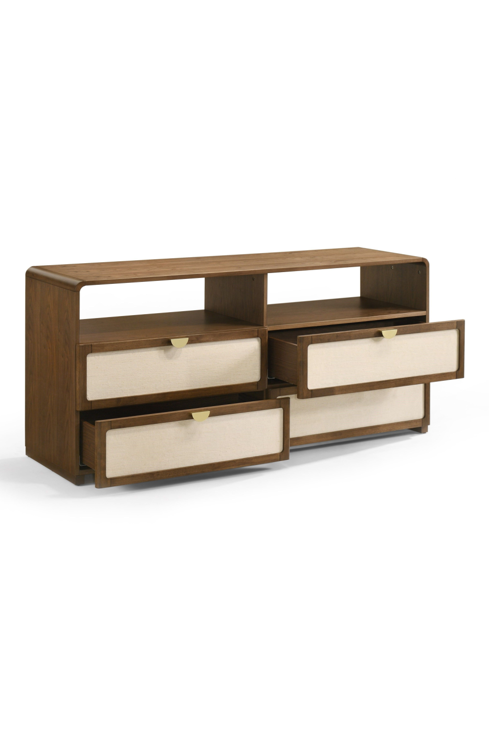 Natural Burlap 4-Drawer Dresser | OROA Modern Emilio | Oroa.com