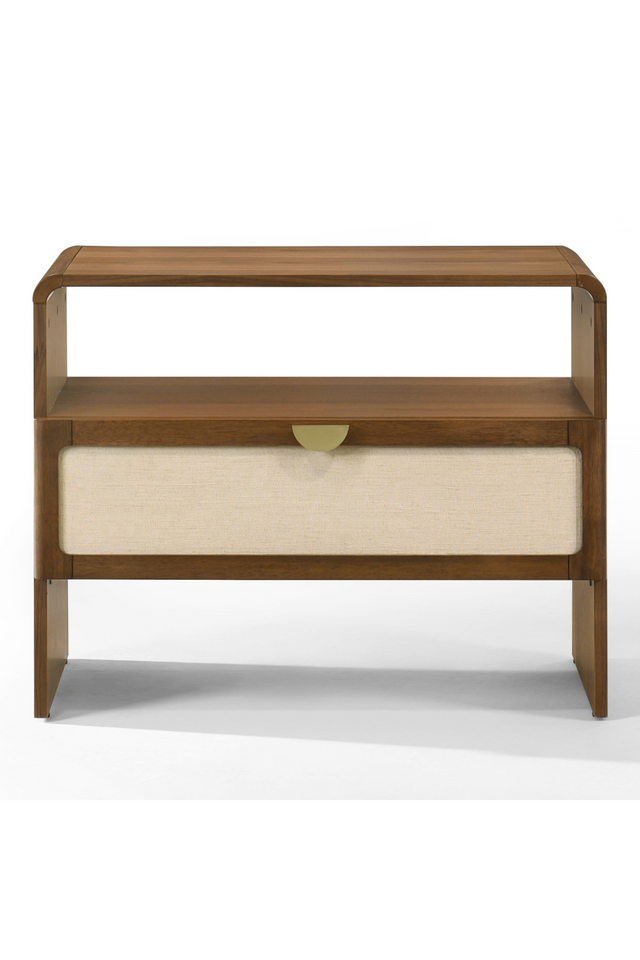 Natural Burlap Nightstand | OROA Modern Emilio | Oroa.com