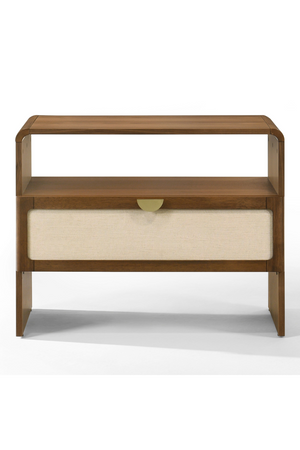 Natural Burlap Nightstand | OROA Modern Emilio | Oroa.com