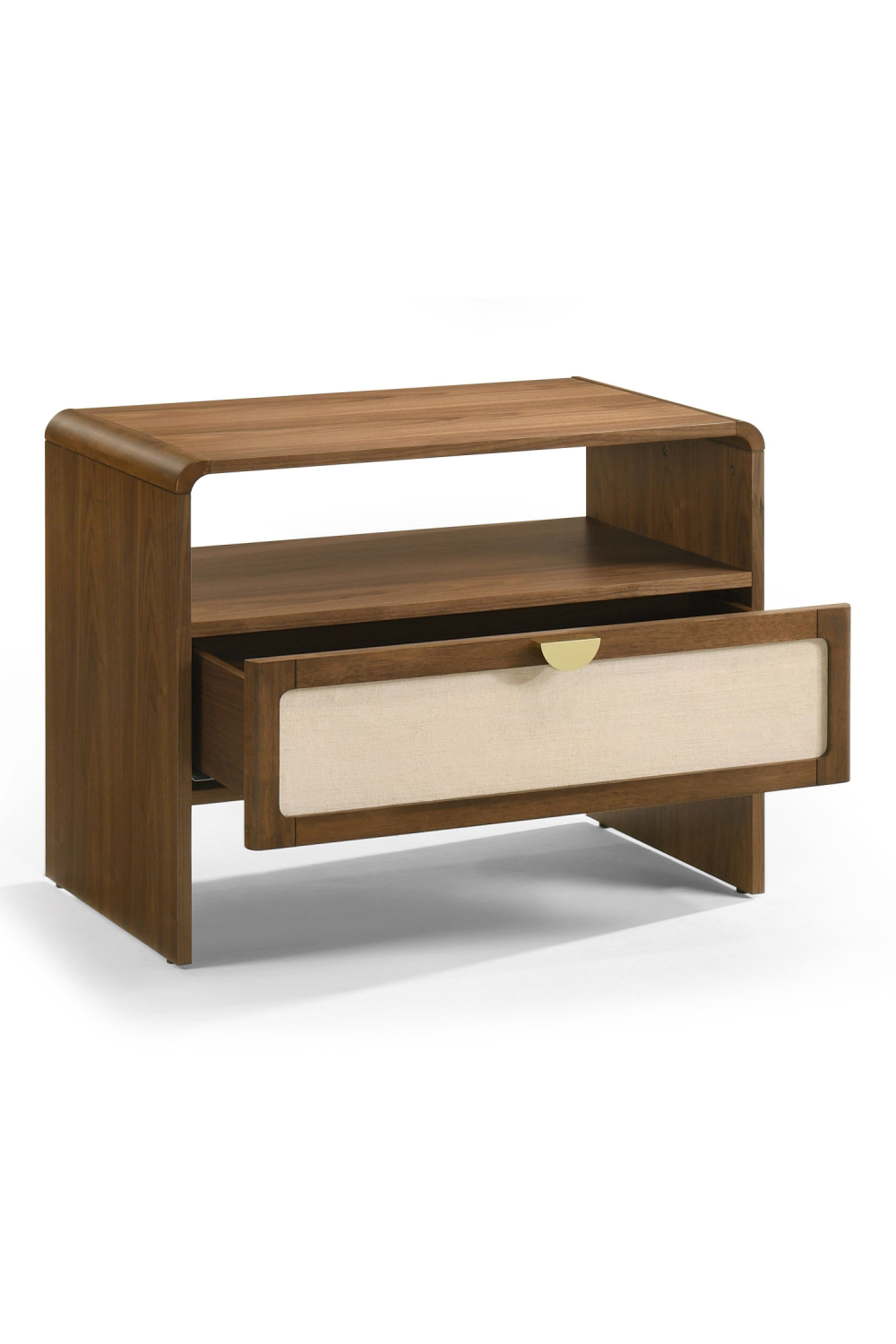 Natural Burlap Nightstand | OROA Modern Emilio | Oroa.com