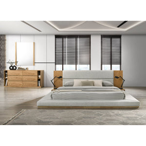   Natural Oak Queen Bed | Oroa.com