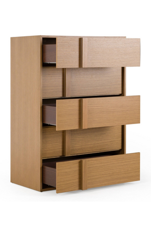 Warm Oak 5-Drawer Chest | OROA Modern Berlin | Oroa.com