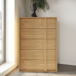   Warm Oak 5-Drawer Chest | Oroa.com