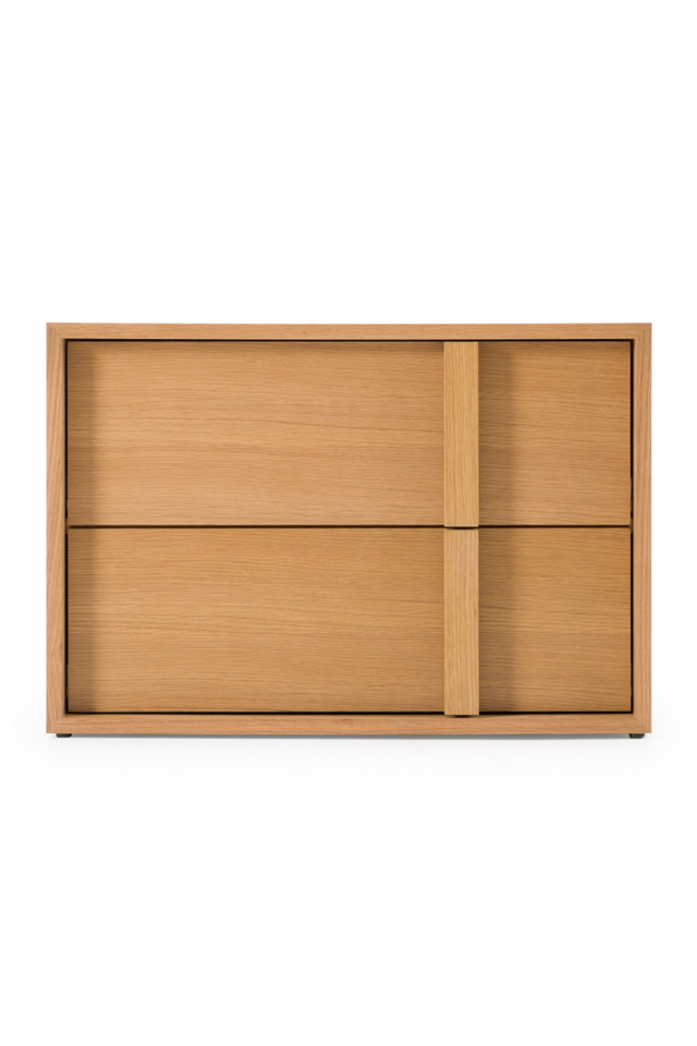 Warm Oak 2-Drawer Nightstand | OROA Modern Berlin | Oroa.com