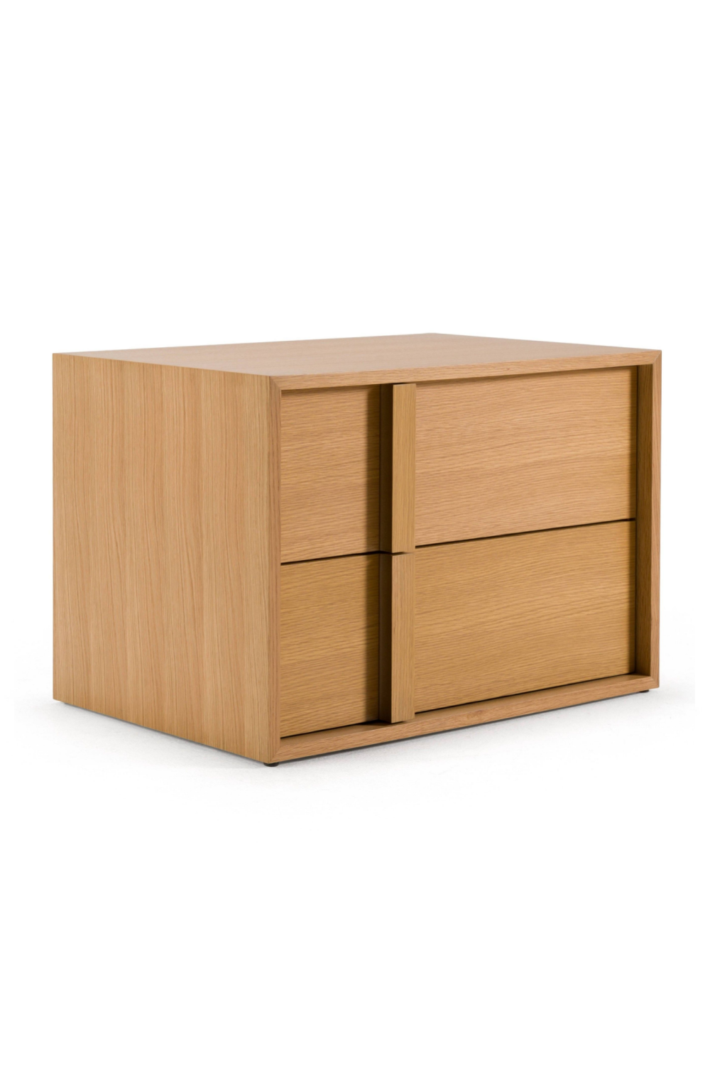 Warm Oak 2-Drawer Nightstand | OROA Modern Berlin | Oroa.com