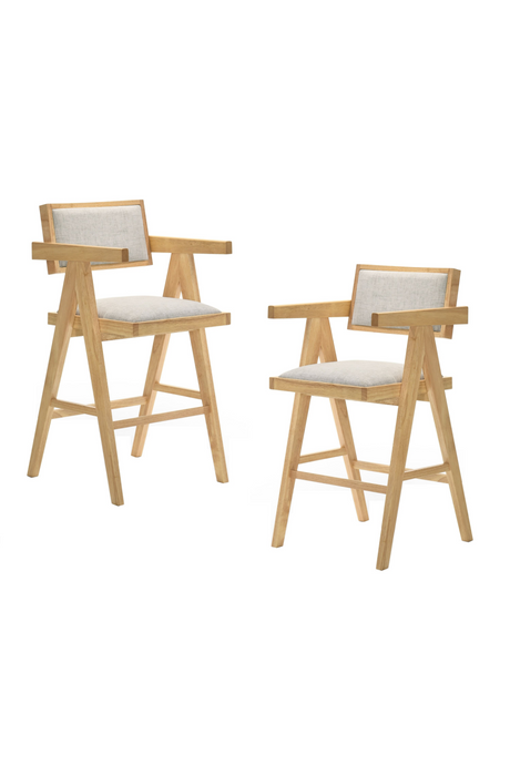 Solid Wood Counter Stools (2) | OROA Modern Fern | Oroa.com