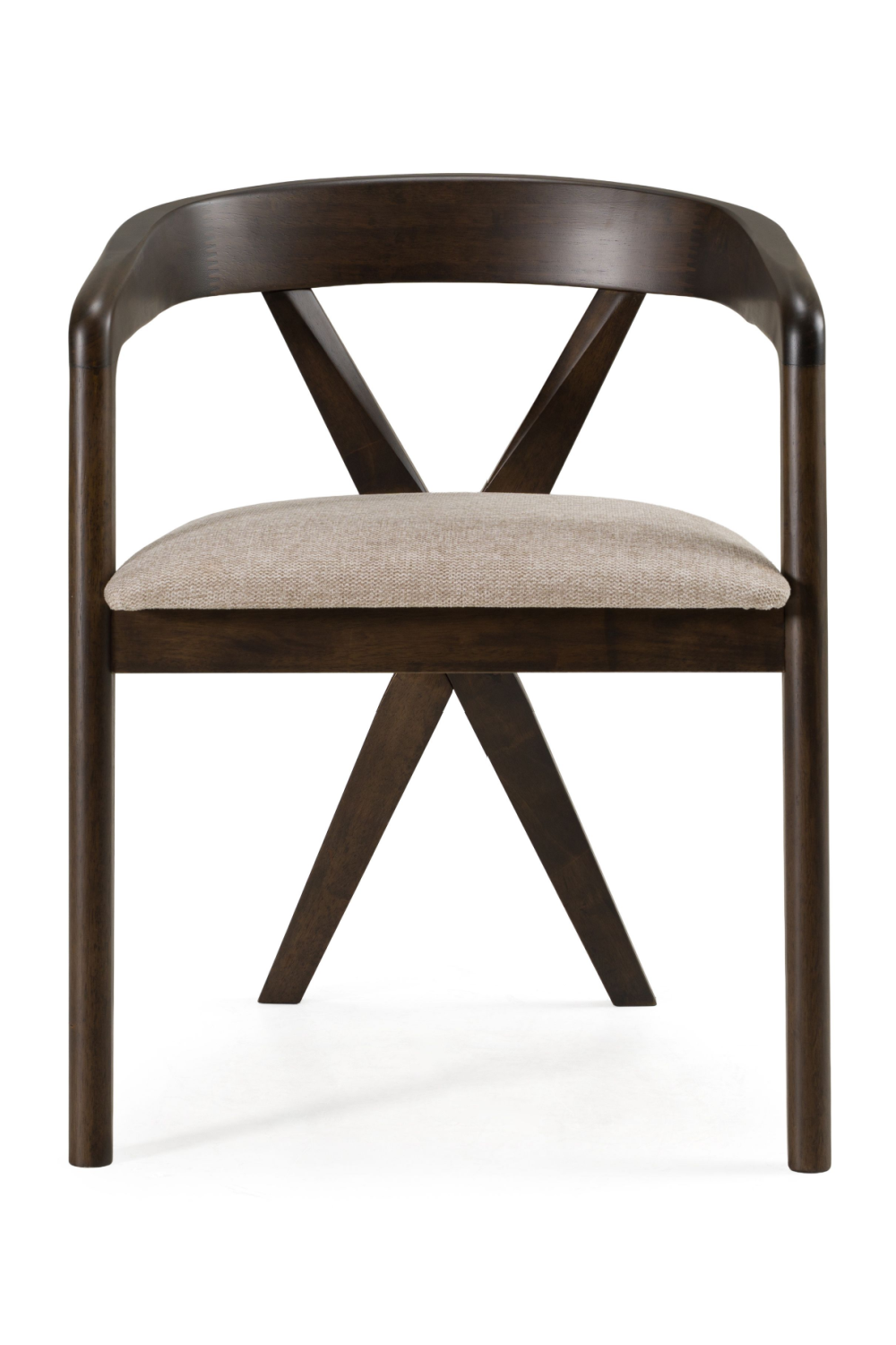Cross-Back Wooden Dining Chair | OROA Modern Weiss