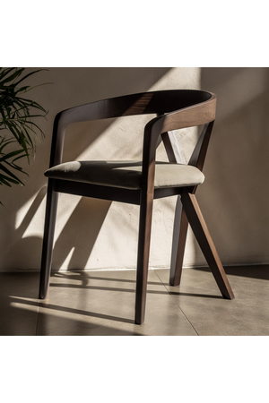 Cross-Back Wooden Dining Chair | OROA Modern Weiss