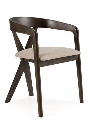 Cross-Back Wooden Dining Chair | OROA Modern Weiss