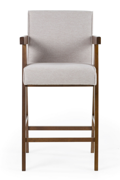 Walnut V-Leg Counter Chairs (2) | OROA Modern Joseline | Oroa.com