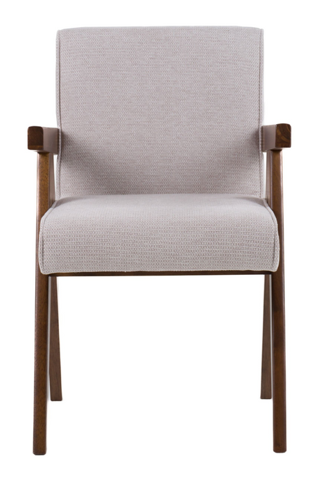 Walnut V-Leg Dining Chairs (2) | OROA Modern Joseline | Oroa.com