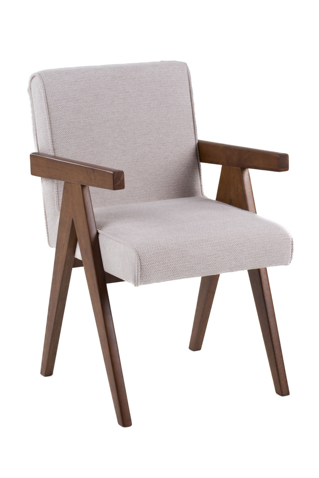 Walnut V-Leg Dining Chairs (2) | OROA Modern Joseline | Oroa.com