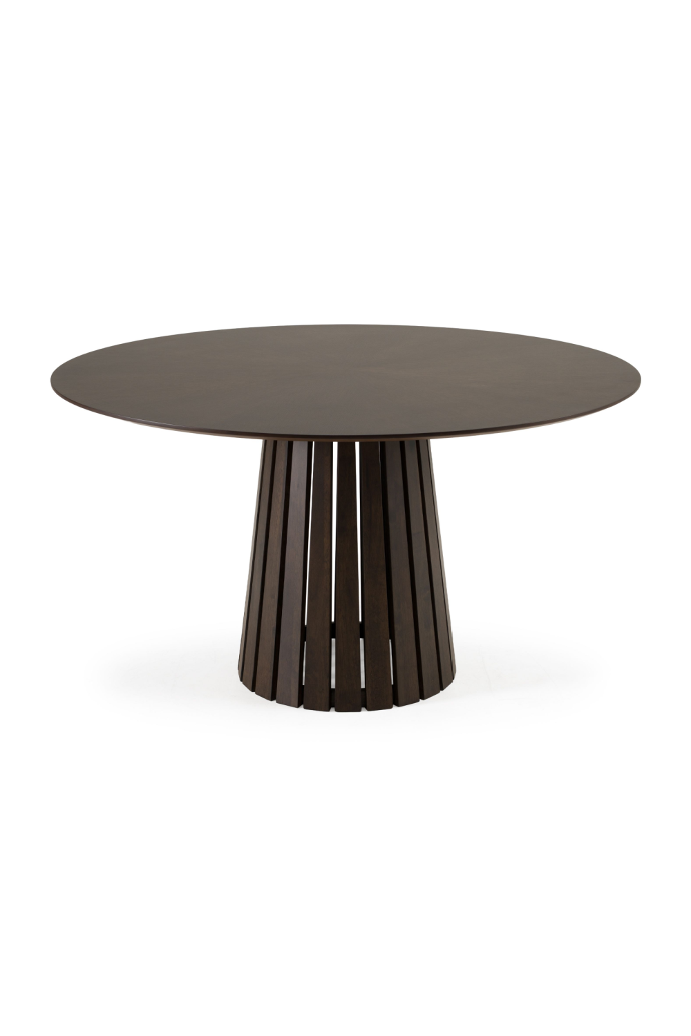   Wenge Veneer Round Dining Table | Oroa.com