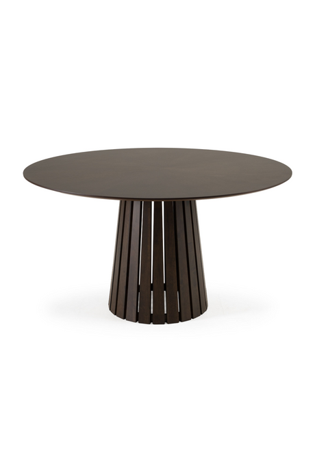   Wenge Veneer Round Dining Table | Oroa.com