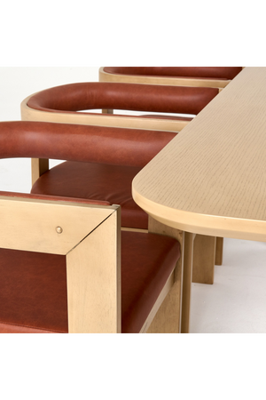 White Oak Veneer Dining Table | OROA Modern Oshana | Oroa.com