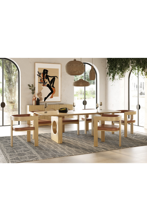 White Oak Veneer Dining Table | OROA Modern Oshana | Oroa.com